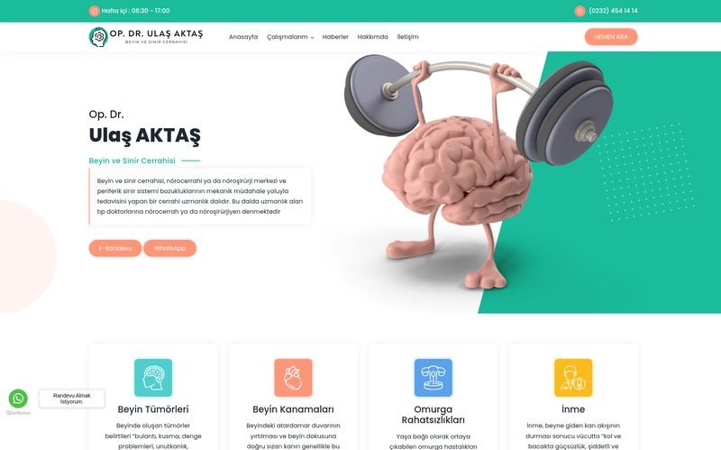 Opr. Dr. Ulaş AKTAŞ web sitesi